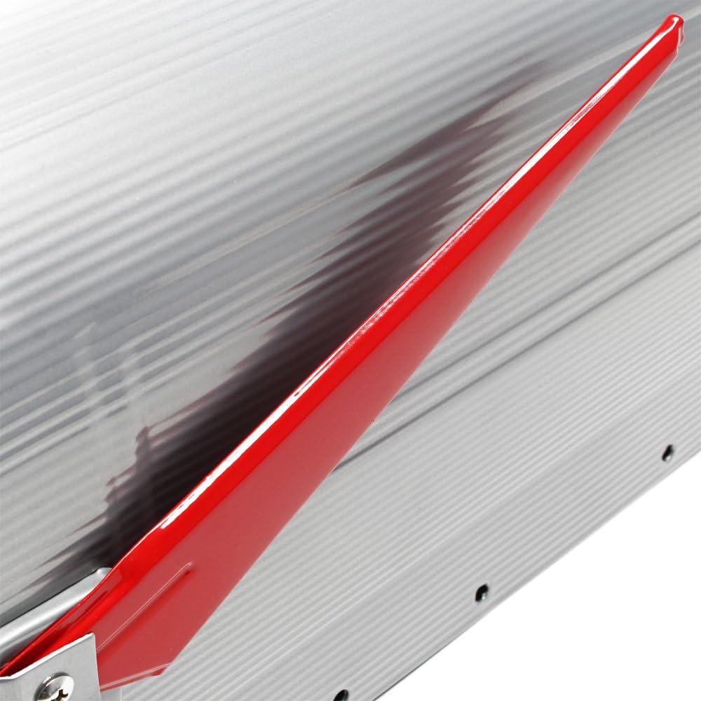Wiltec US Mailbox Silbergrau 180 x 220 x 480 mm, amerikanischer Briefkasten mit Fahne, Wandbriefkast