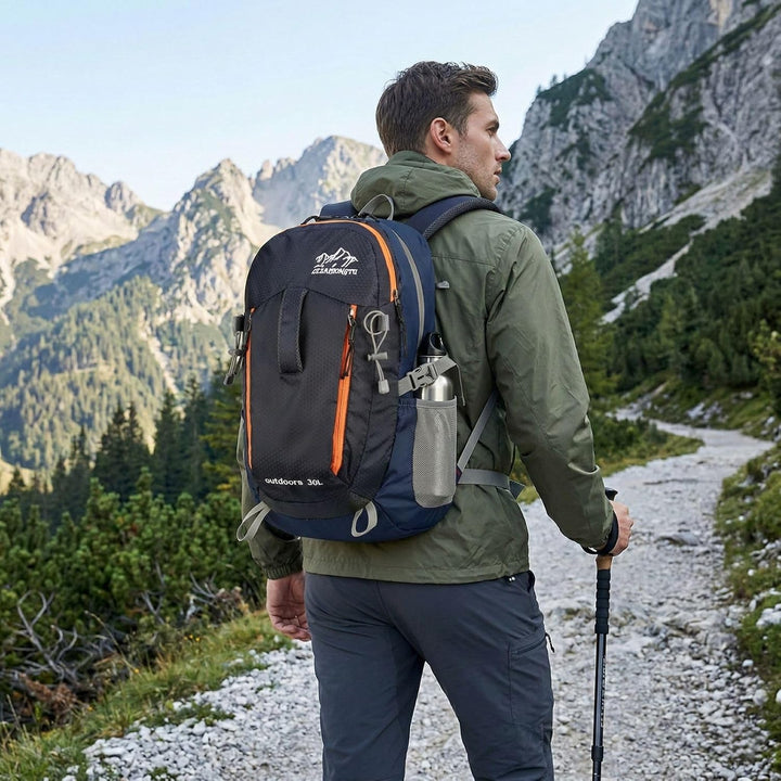 30L Wanderrucksack Herren Damen Reiserucksack Wasserdicht Rucksack Outdoor Trekkingrucksack Leicht G
