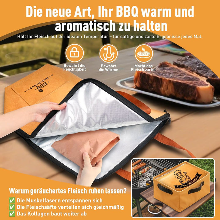 KEZKALS Geschenke für Männer, BBQ Wärmebeutel – Hält Grillfleisch warm nach dem Garen, Grill Zubehör