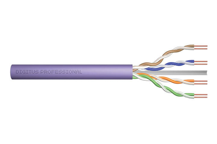 DIGITUS 500 m Cat 6 Netzwerkkabel - U-UTP Simplex - BauPVO Dca - LSZH Halogenfrei - 250 MHz Kupfer A