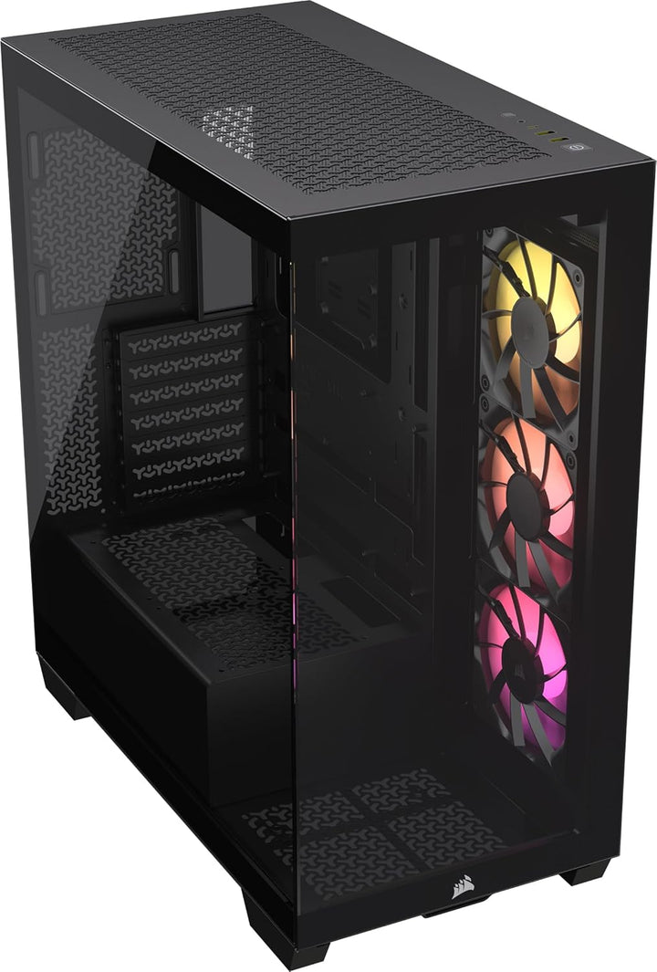 CORSAIR 3500X ARGB Mid-Tower ATX PC-Gehäuse - Gehärtetes Panorama-Glas - Umgekehrte Verbindung Mothe