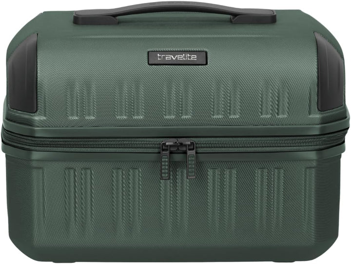 travelite Beautycase DYNAMIIC, Kosmetikkoffer Hartschale, 38 cm, 20 Liter Green, Green