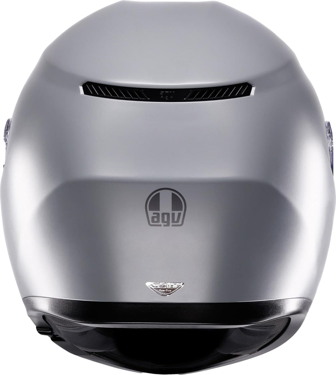 AGV K3 Mono Helm, grau, M (57/58) M Grau, M Grau
