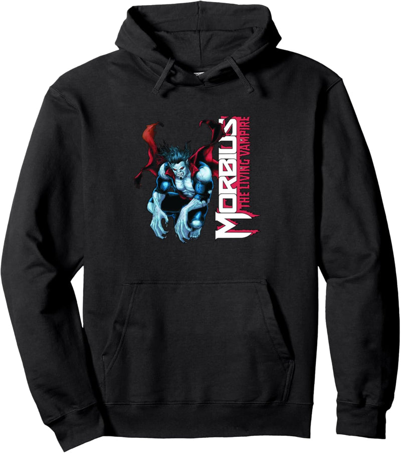 Marvel Morbius The Living Vampire Crouching Logo Pullover Hoodie