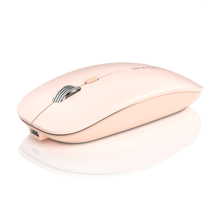 Uiosmuph Q5 Kabellos Maus, Wiederaufladbar Funkmaus 2.4G Leise Funkmaus Ultra Dünn Wireless Computer