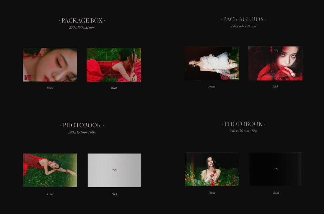 JISOO BLACKPINK - JISOO FIRST SINGLE ALBUM [ME] CD+Folded Poster (Red ver, 1 Folded Poster) Red Ver,