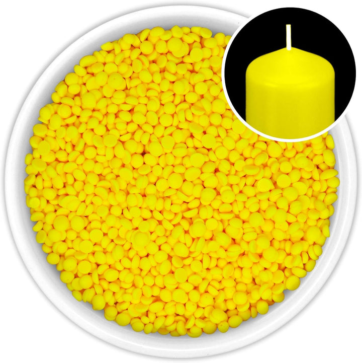 DistrEbution.com 100 g Wachsfarbe/Grundfarbe zum Tauchen, Kerzenfarben Neon Serie, Made in Germany (