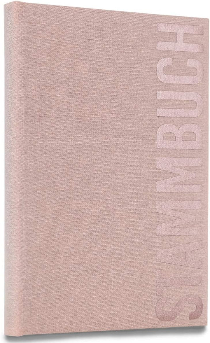 Hochzeitideal Stammbuch der Familie Serie 'Alto' Leinen (Sanftrosa)