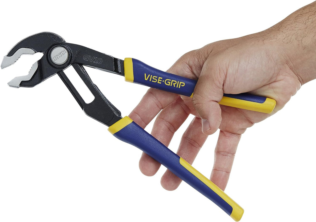 IRWIN VISE-GRIP 2078709 GrooveLock Zangen-Set, V-Spannbacken, 2-teilig, Zangen-Set