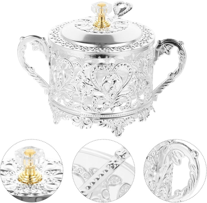 Toyvian Vorratsglas Aus Kunstglas Mit Deckel Und Löffel Transparente Zuckerdose Für Küche Praktische