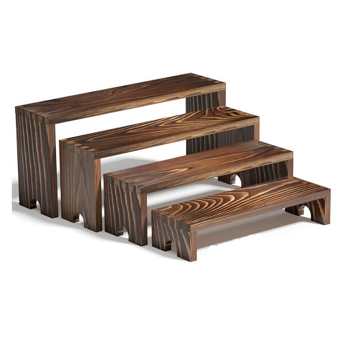 4 Tier Display Ständer, Holz Regal Organizer Tortenständer für Cupcakes, Schreibtischständer Präsent