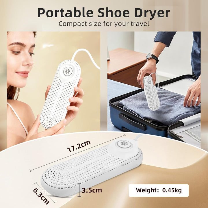 Schuhtrockner Elektrisch, Stiefeltrockner Schuh Stiefelwärmer mit Timer, Einziehbare Länge, Eingebau