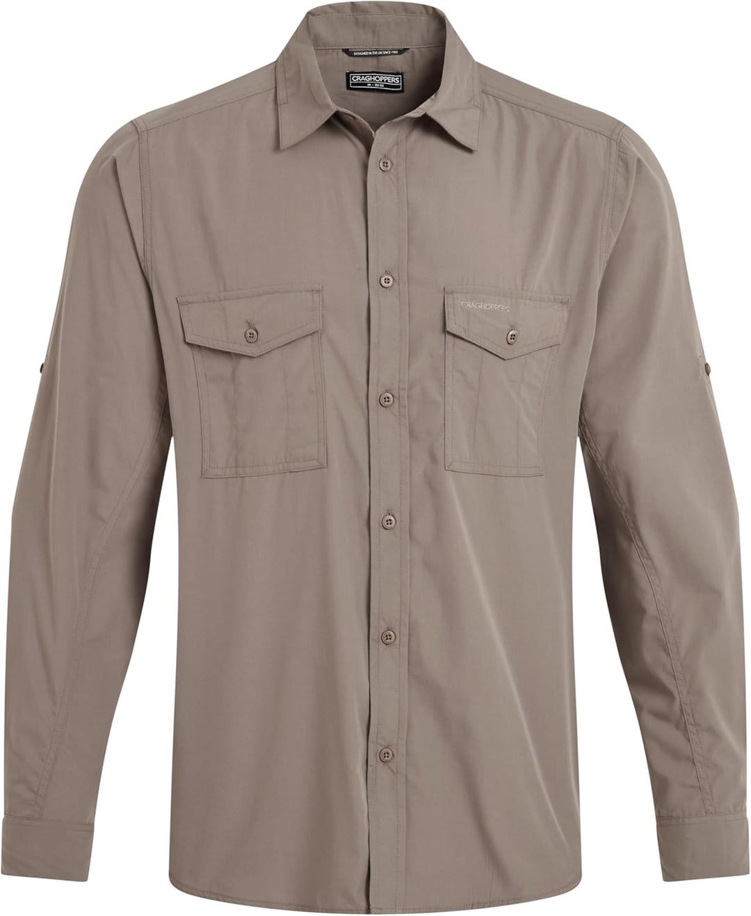 Craghoppers Herren Kiwi Ii Ls Shirts 3XL Pebble, 3XL Pebble