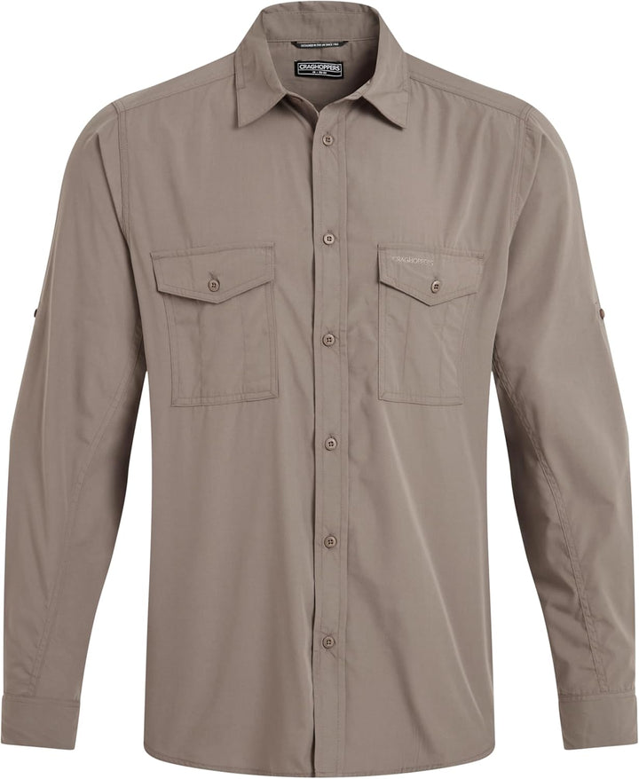 Craghoppers Herren Kiwi Ii Ls Shirts 3XL Pebble, 3XL Pebble