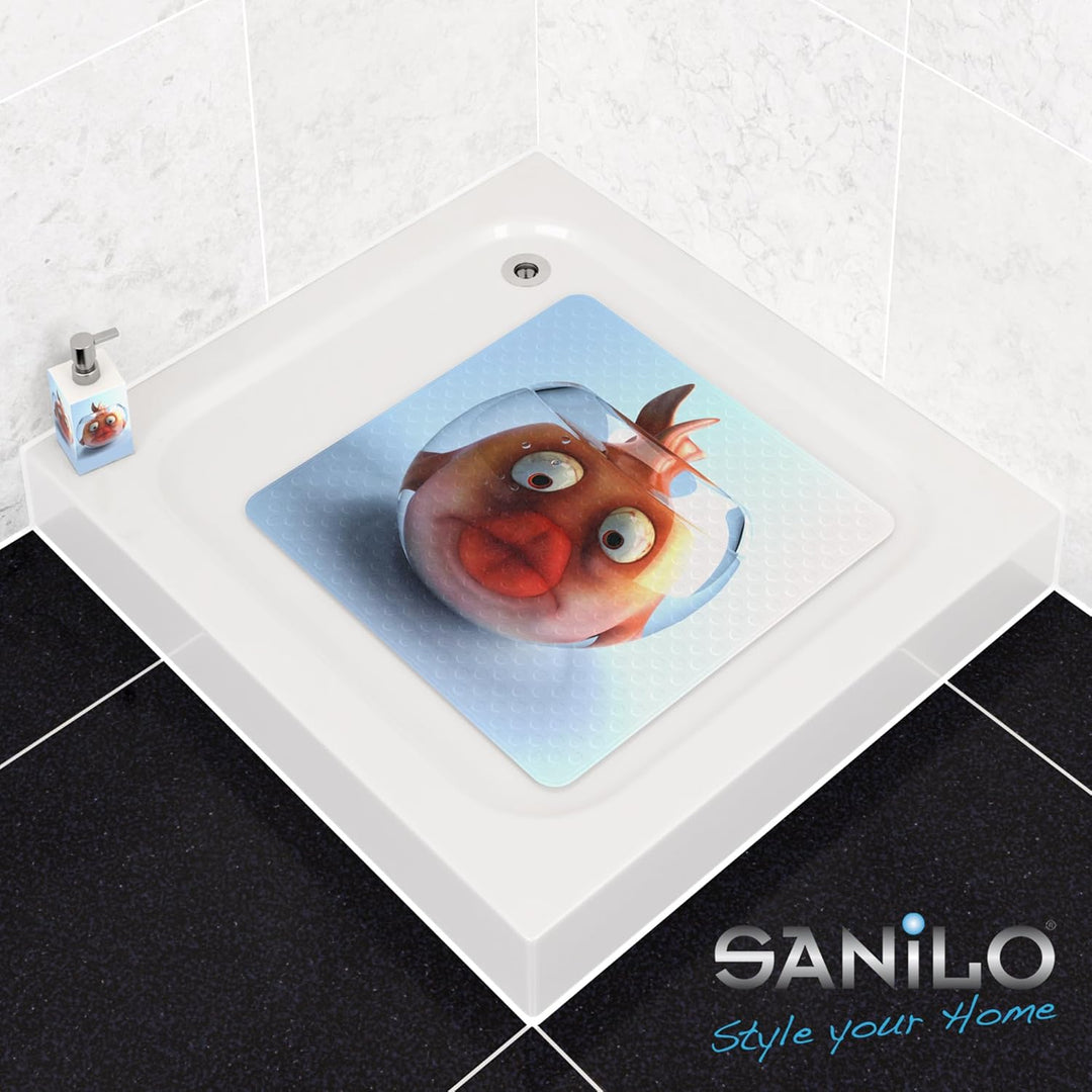Sanilo Badematte 53 x 53 cm, rutschfeste Duschmatte für Dusche und Badewanne, Antirutschmatte maschi