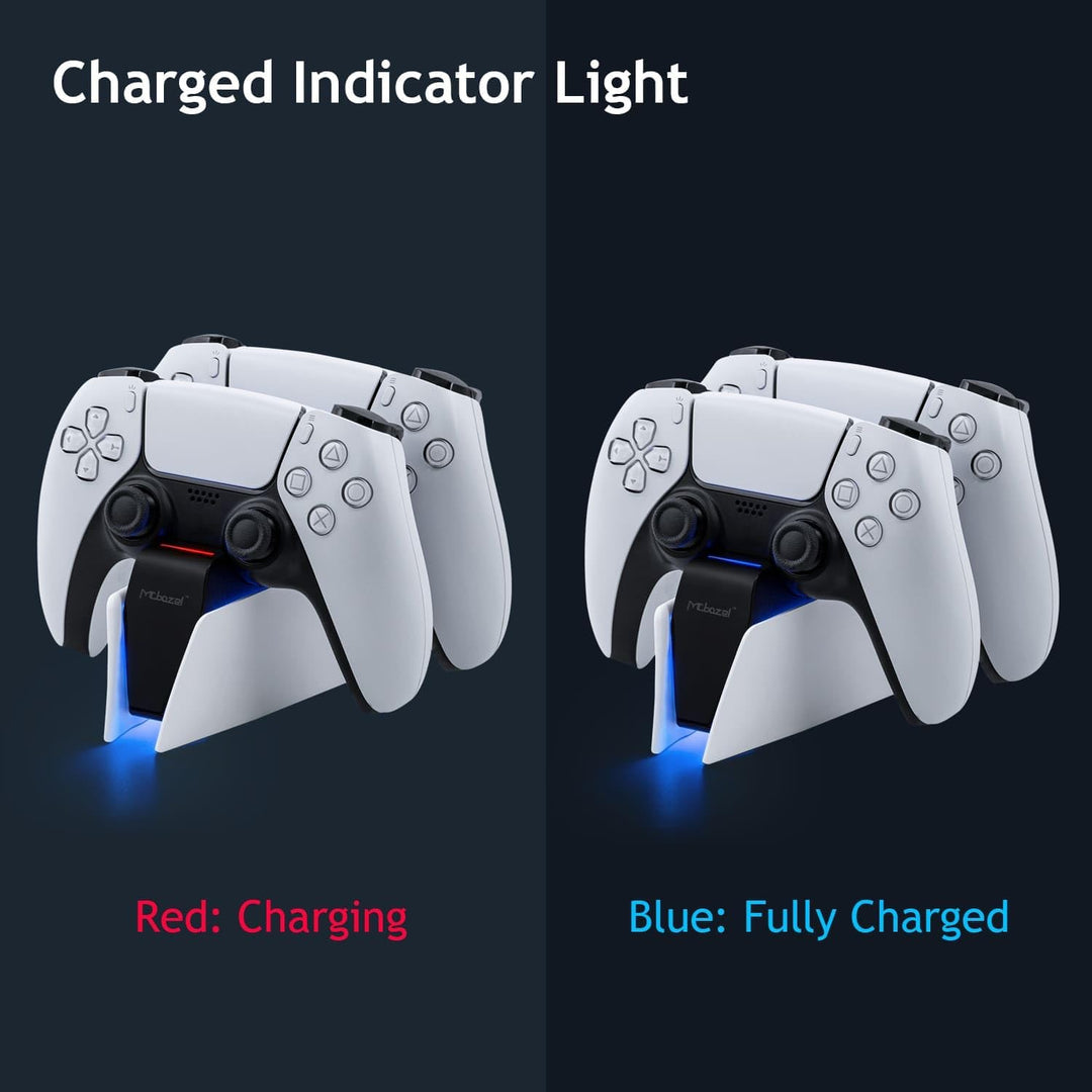 Mcbazel Ladestation PS5 Controller für PS5 Controller DualSense-Controller-Ladestation mit LED-Licht