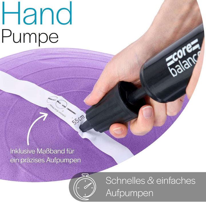 Core Balance Gymnastikball Schwangerschaft – Gymnastikball Gross und Berstsicher für Schwangerschaft