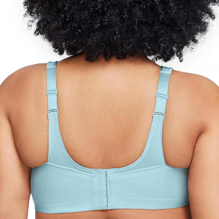 Glamorise Damen Vollschalen BH Full Figure MagicLift Seamless Wirefree Sports Bra #1006 Eiswasser 75