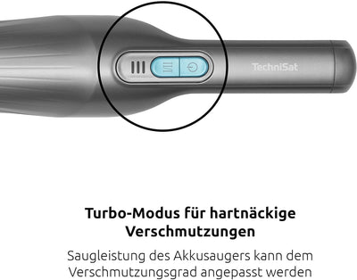 TechniSat TECHNIMAX AS Mini – Akku Handstaubsauger (bis zu 12.000 Pa Saugleistung, ca. 30 min Laufze