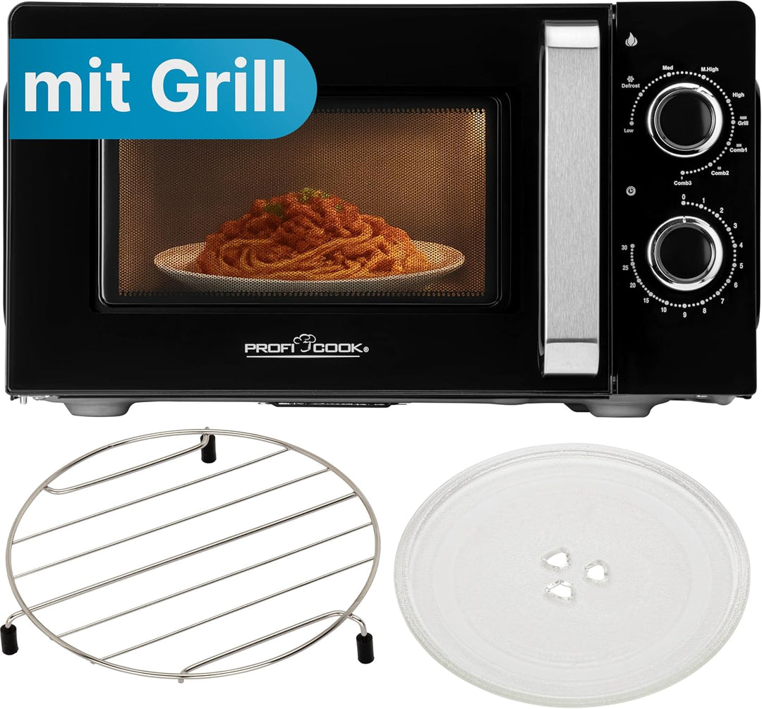 ProfiCook Mikrowelle | 6 Mikrowellen-Leistungsstufen inkl. Auftaufunktion | Microwave | 900 Watt | G