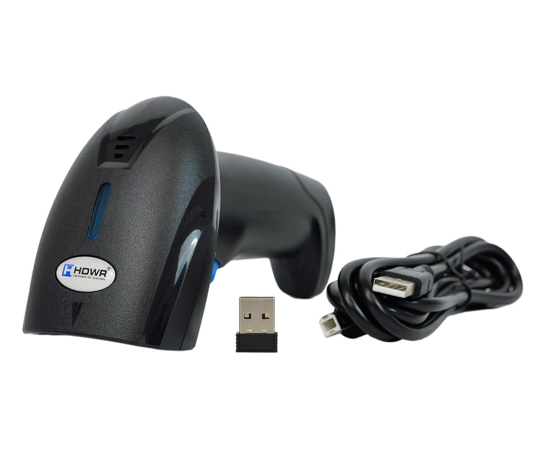Barcode Scanner 1D Code, Wireless & USB, professioneller Handscanner kabellos & Barcodescanner USB z