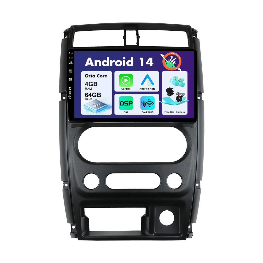 SXAUTO Android 12 IPS Autoradio Passt für Suzuki Jimny 3 (2005-2019) - Eingebaut Wireless Carplay/An