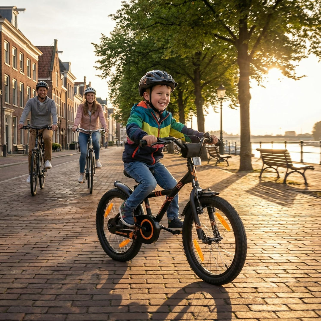 PROMETHEUS BICYCLES Kinderfahrrad 18 Zoll Jungen ab 6 Jahre - Kinder Fahrrad 18 Zoll Junge Mädchen F