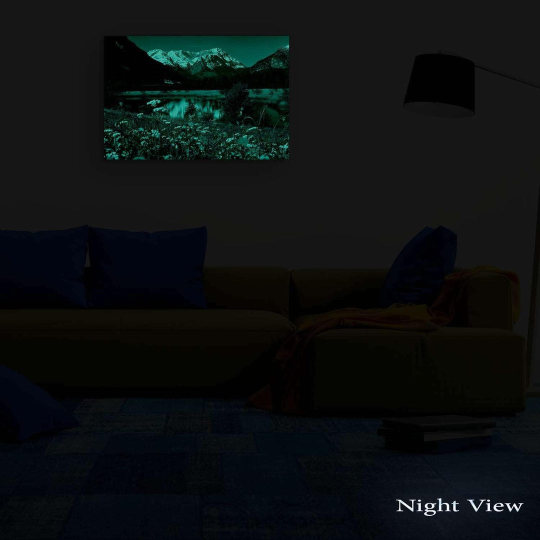 Startonight Bilder Berge im Frühling, Leinwandbilder Moderne Kunst, Landschaft Wanddeko Kunstdrucke,