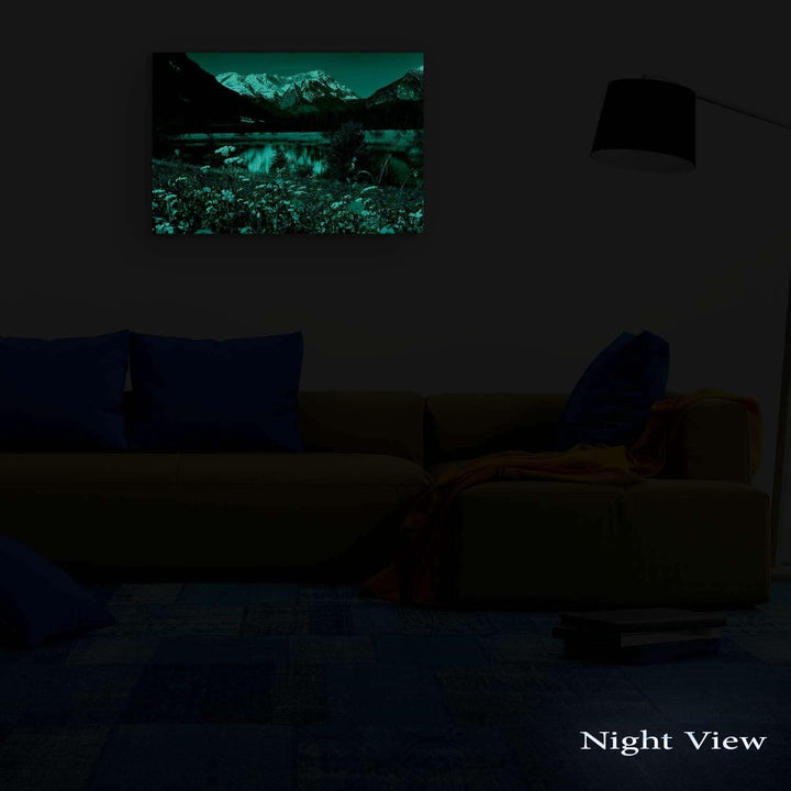 Startonight Bilder Berge im Frühling, Leinwandbilder Moderne Kunst, Landschaft Wanddeko Kunstdrucke,