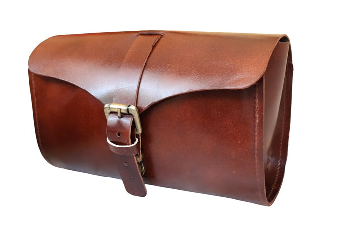 american blue Damen- und Herren-Leder-Satteltasche, Fahrrad-Zubehörtasche, Vintage-Tasche (Utility),