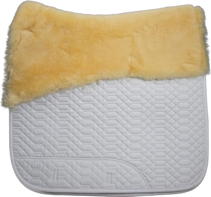 Engel Reitsport Lammfell Schabracke Half Lined SCHABRA1-D-WEI-MED Steppstoff Weiss Fell med. Dressur
