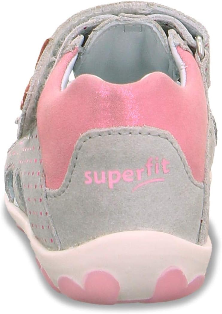 Superfit FANNI Sandale 0-609041 Mädchen 19 EU Hellgrau Rosa 2500, 19 EU Hellgrau Rosa 2500