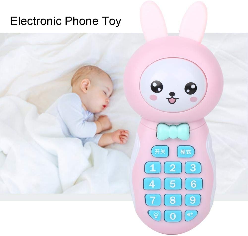 Zerodis Multifunktionales Baby-Musikspielzeug, Cartoon Kid Handy Elektronisches Telefon Spielzeug Mu