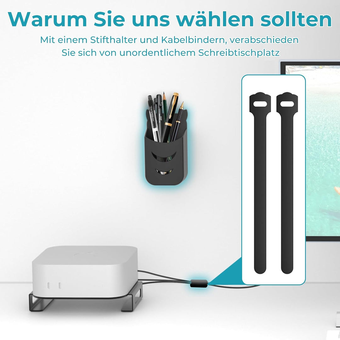Ständer Kompatibel mit 2024 Mac mini M4 und M4 Pro Metall-Halterung für Mac mini M4 Dock Tisch-Ständ