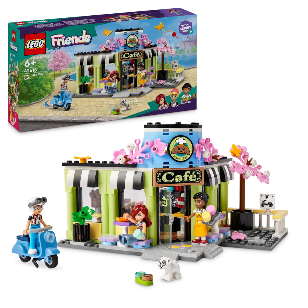 LEGO Friends Heartlake City Café, Kinderspielzeug, Spielzeug-Bäckerei, Geschenkidee für Mädchen und