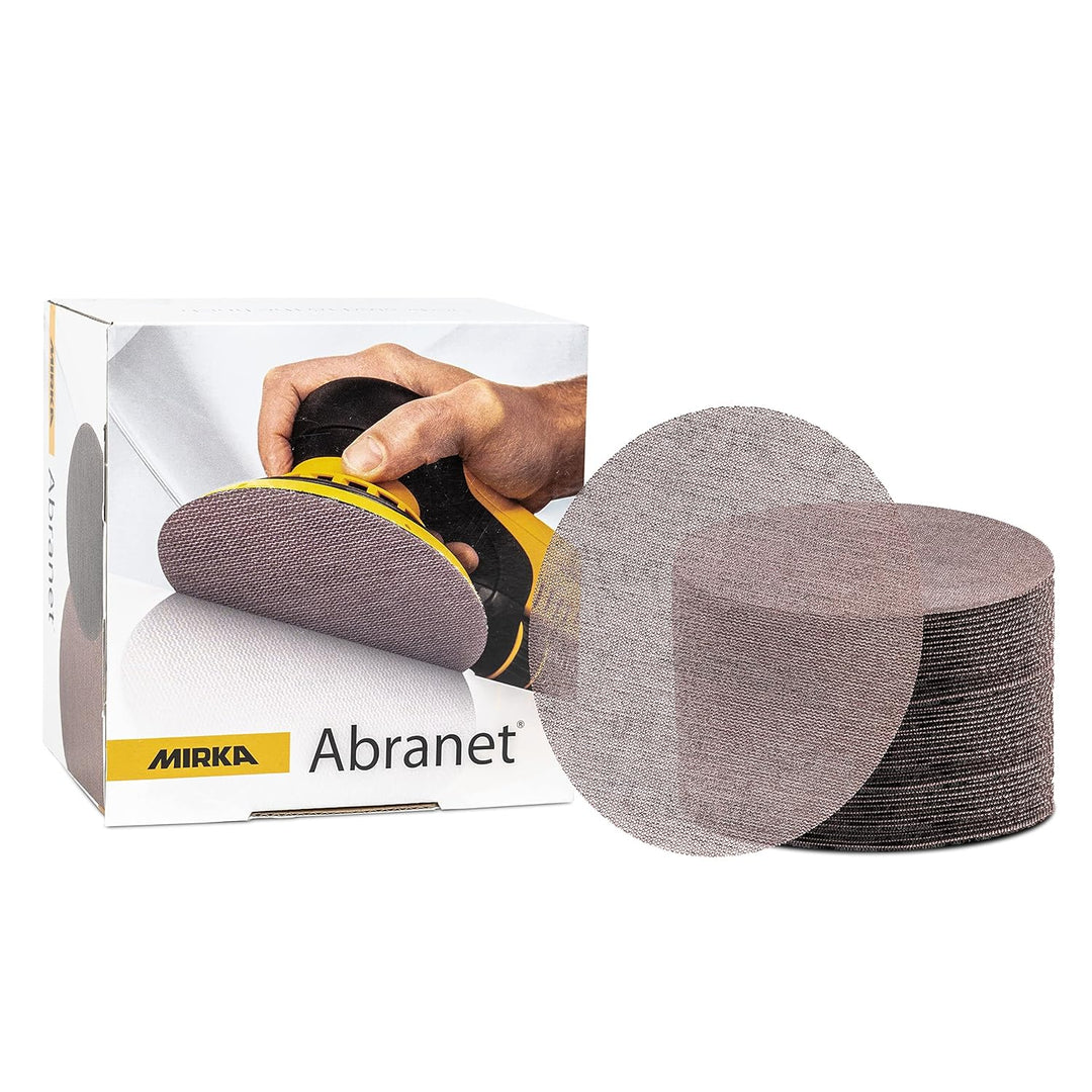 Mirka Abranet Schleifgitter Ø 125mm Klett / Korn P500 / 50 Stk / 5423205051 / Für alle 125mm Exzente