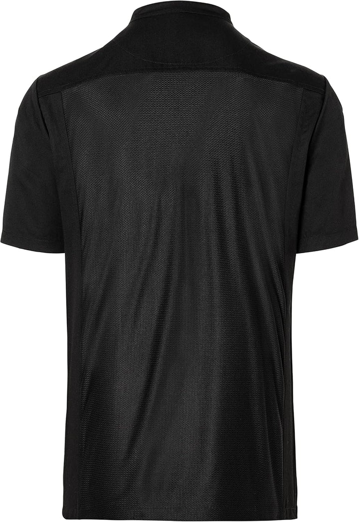 Karlowsky Kurzarm Überwurf-Kochhemd Basic 4XL Schwarz, 4XL Schwarz