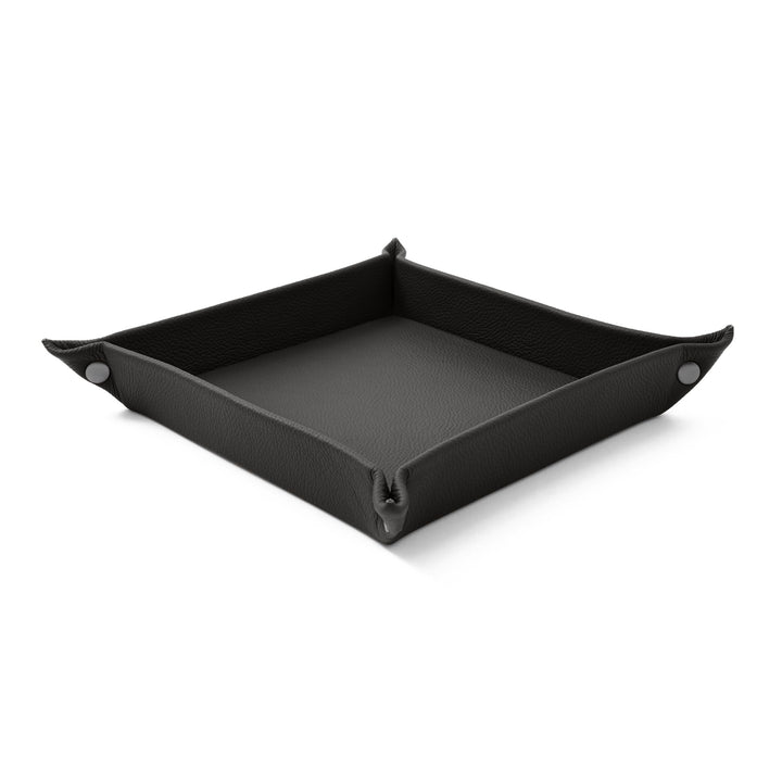 Eglooh - Iris - Taschenleerer aus echtem Leder Anthrazit Grau - Schreibtisch-Organizer mit modernem