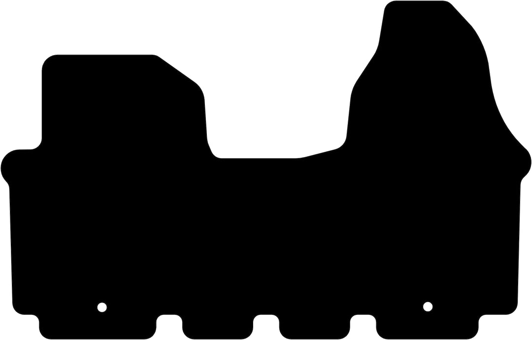 Kovvar Fussmatten passend für Nissan Primastar | 2001-2014 | Ausführung: Vorne | 1-teilig | Material