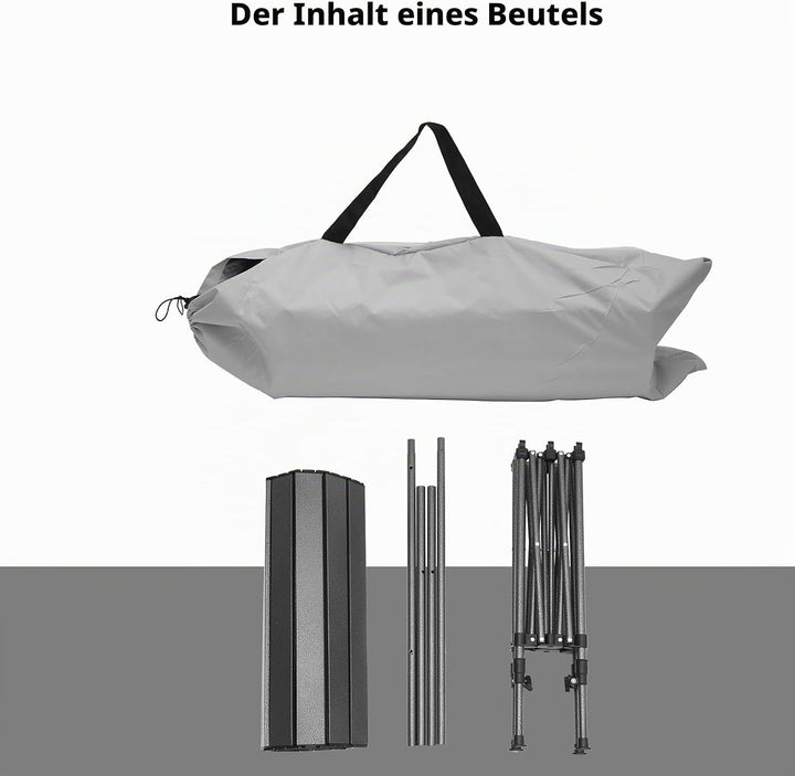 Vinteky Campingtisch faltbar Höhenverstellbar Klapptisch Höhenverstellbarer Falttisch mit aufrollbar