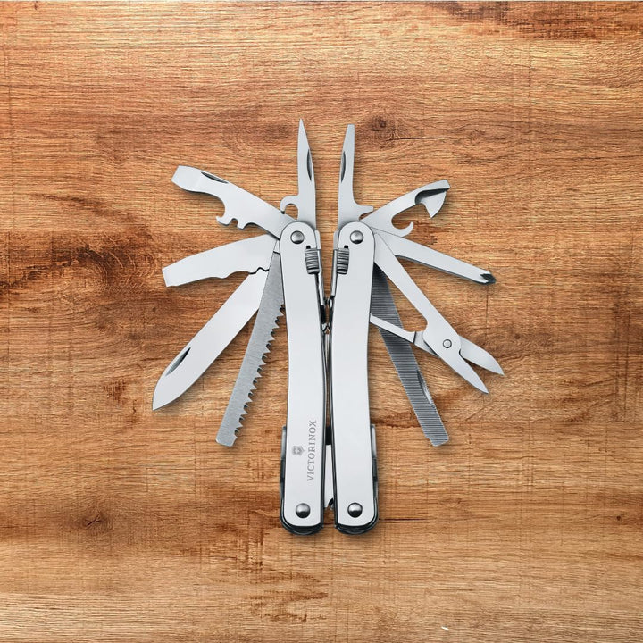 Victorinox Multifunktionswerkzeug Swiss Tool Spirit X Plus, 35 Funktionen, Swiss Made, Multitool mit