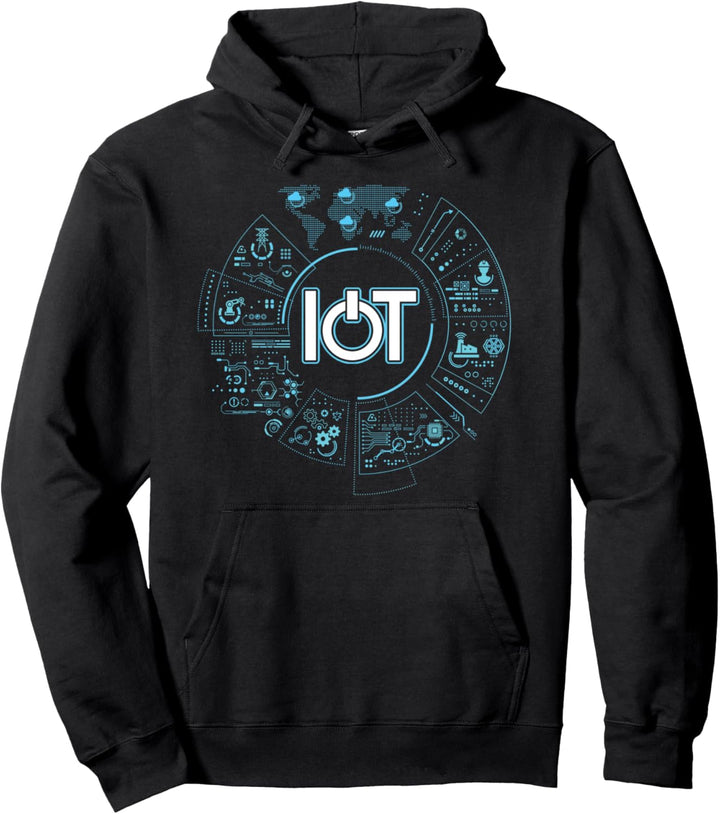Internet Der Dinge Technologie IoT Allesnetz IdD IT Zukunft Pullover Hoodie