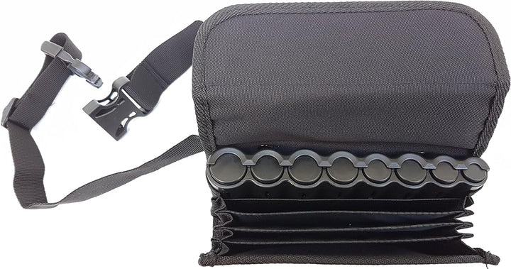 CLAIRE-FONCET Kellnertasche - Kellnerbörse – Hüfttasche in Canvas Gewebe, Inklusiv 8 Euro Munzen Gel