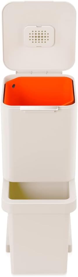 Joseph Joseph Totem Pop - Mülltrennungs und Recyclingeinheit 40 Liter - steinfarbig, 40 L