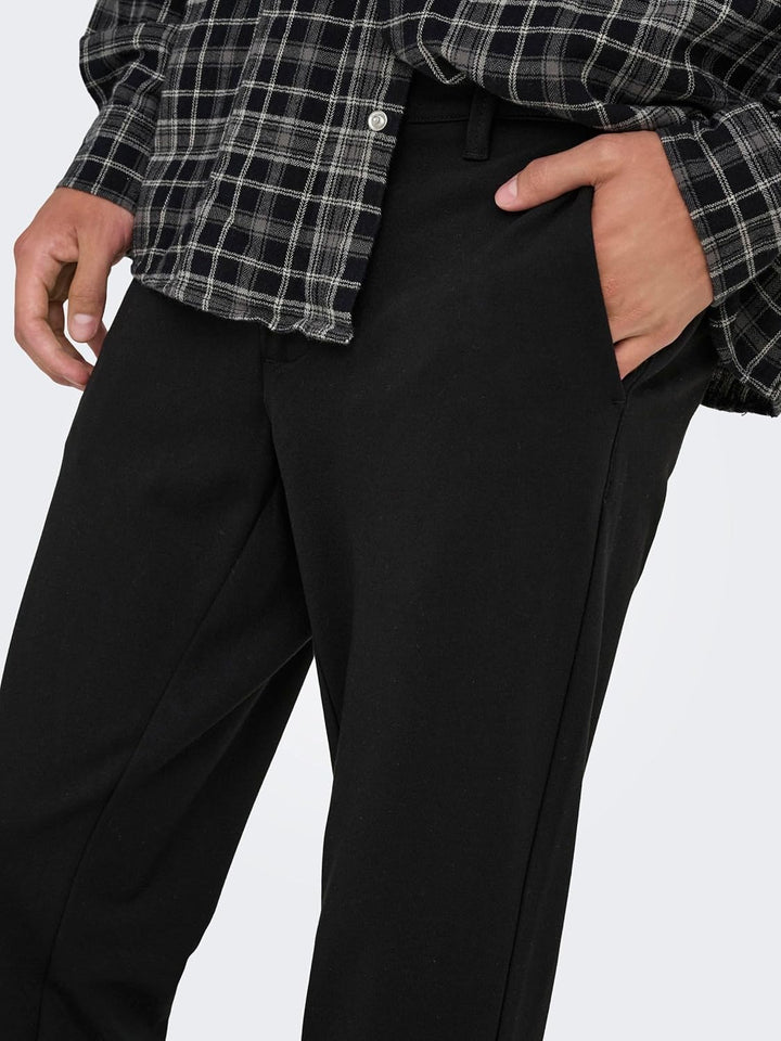 ONLY & SONS Mens Black Chinos