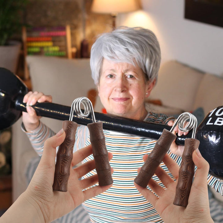 TOYANDONA Holz Handmuskeltrainer Fingertrainer Handgreifer Grifftrainer Aus Holz Fingerübungen Train