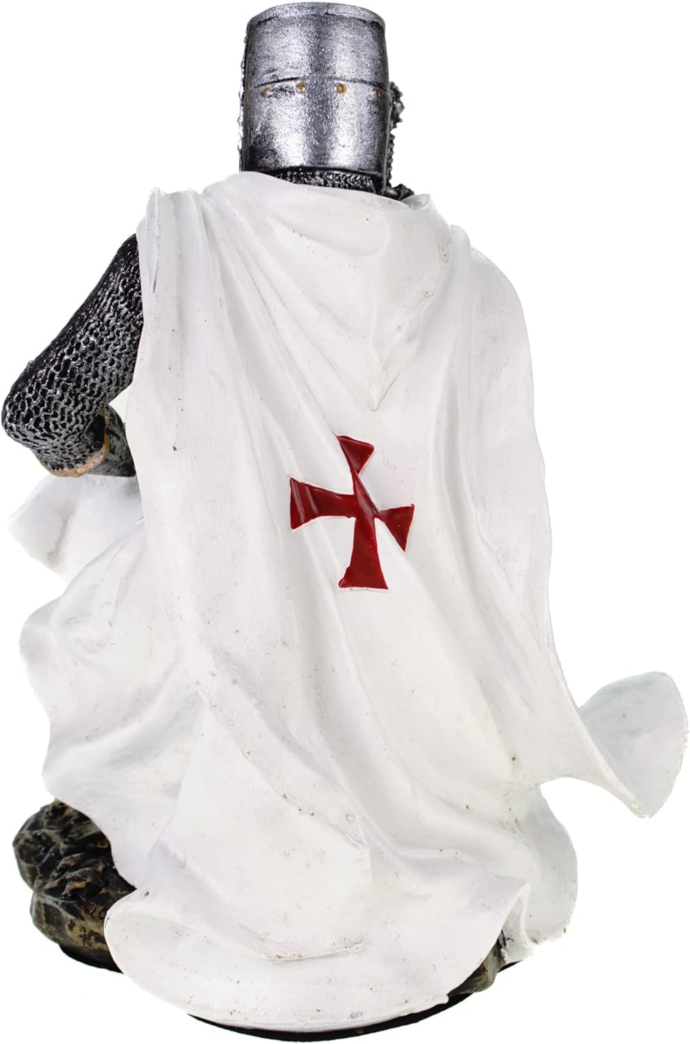 Tempelritter knieend 17 cm Figur Templer Ritter Templerkreuz Deko Skulptur