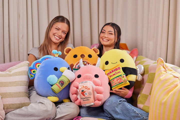 Snackles-CORE Licensed-Series 3-Plush 14" Piggy with Sangaria Strawberry Ramune ANNA, ANNA