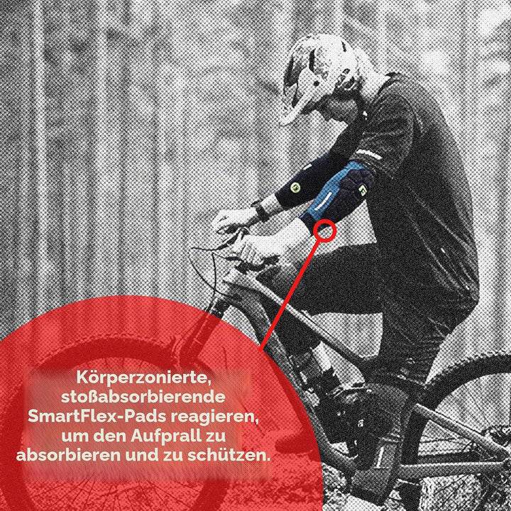 G-Form Pro Rugged Ellbogenschützer, 2 Stück, für Radfahren, BMX, MTB, Downhill, Skateboard S Storm B