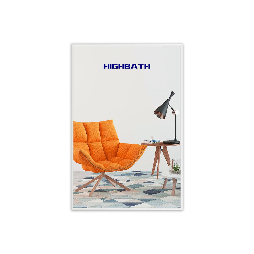 50 x 70 cm weisser Badezimmerspiegel mit Metallrahmen für die Wand, weisser Badezimmer-Schminkspiege